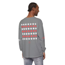 Load image into Gallery viewer, VINTAGE STARS AND STRIPES LONG SLEEVE (UNISEX) INFERRED AND WHITE INK