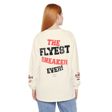 Load image into Gallery viewer, VINTAGE THE FLYEST (UNISEX) LONG SLEEVE TEE BLACK AND INFERED