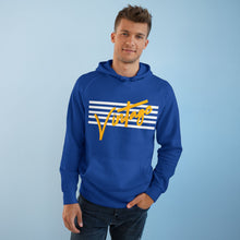 Load image into Gallery viewer, VINTAGE STARS AND STRIPES UNISEX HOODIE (WHITE AND GOLD)