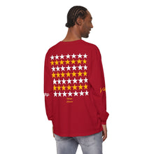 Load image into Gallery viewer, VINTAGE STARS AND STRIPES LONG SLEEVE (UNISEX) GOLD AND WHITE INK