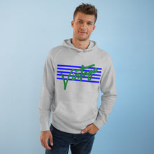 Load image into Gallery viewer, VINTAGE STARS AND STRIPES GREEN AND BLUE (UNISEX) HOODIE
