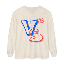 Load image into Gallery viewer, VINTAGE WILD STYLE ROSE RED AND POWDER BLUE LONG SLEEVE