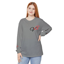 Load image into Gallery viewer, VINTAGE STAY P&amp;C LONG SLEEVE TEE BLACK AND INFERED (UNISEX)