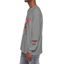 Load image into Gallery viewer, VINTAGE THE FLYEST (UNISEX) LONG SLEEVE TEE BLACK AND INFERED