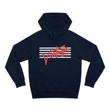 Load image into Gallery viewer, VINTAGE STARS AND STRIPES UNISEX HOODIES (WHITE AND ROSE RED)