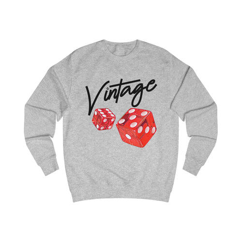 Vintage Life is a Gamble Unisex Sweatshirt - Black ink