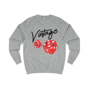 Vintage Life is a Gamble Unisex Sweatshirt - Black ink
