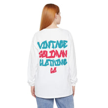 Load image into Gallery viewer, VINTAGE WILD STYLE TEAL AND SOFT PINK LONG SLEEVE