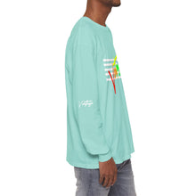 Load image into Gallery viewer, VINTAGE STARS AND STRIPES LONG SLEEVE (UNISEX) ROY G BIV AND WHITE INK