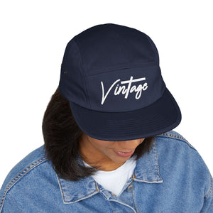 VINTAGE 5 PANEL HAT (WHITE) UNISEX