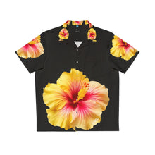 Load image into Gallery viewer, VINTAGE NEW HAWAIIAN (WELCOME TO BOTANY 101 YELLOW FLOWER) ON BLACK