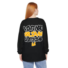 Load image into Gallery viewer, VINATGE WILD STYLE BLACK AND GOLD LONG SLEEVE