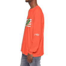 Load image into Gallery viewer, VINTAGE STARS AND STRIPES LONG SLEEVE (UNISEX) GREEN AND WHITE INK