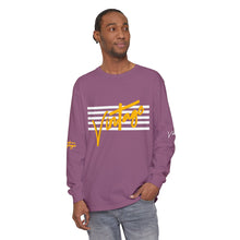 Load image into Gallery viewer, VINTAGE STARS AND STRIPES LONG SLEEVE (UNISEX) GOLD AND WHITE INK