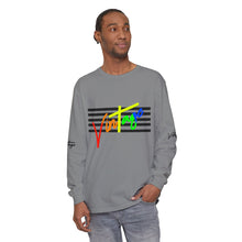 Load image into Gallery viewer, VINTAGE STARS AND STRIPES LONG SLEEVE (UNISEX) ROY G BIV &amp; BLACK INK