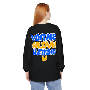 VINTAGE WILD STYLE ROYAL AND GOLD LONG SLEEVE