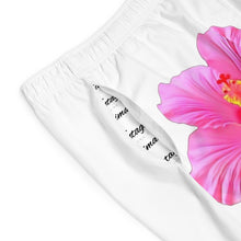 Load image into Gallery viewer, VINTAGE (WELCOME TO BOTANY 101 PINK FLOWER) ON WHITE SHORTS