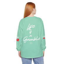 Load image into Gallery viewer, VINTAGE LIFE IS A GAMBLE (UNISEX) WHITE INK