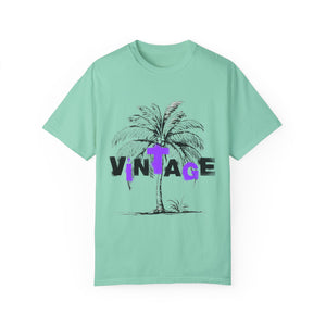 VINTAGE PALM TREE BLACK AND PURPLE