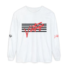Load image into Gallery viewer, VINTAGE STARS AND STRIPES LONG SLEEVE (UNISEX) INFERRED AND BLACK INK