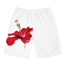 Load image into Gallery viewer, VINTAGE (WELCOME TO BOTANY 101 RED FLOWER) ON WHITE SHORTS