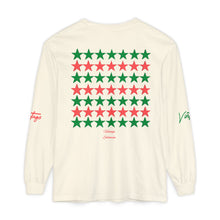 Load image into Gallery viewer, VINTAGE STARS AND STRIPES LONG SLEEVE (UNISEX) WATERMELON INK