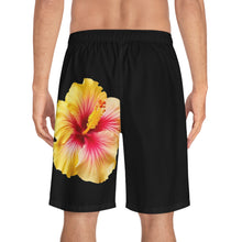Load image into Gallery viewer, VINTAGE (WELCOME TO BOTANY 101 YELLOW FLOWER) ON BLACK  SHORTS
