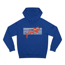 Load image into Gallery viewer, VINTAGE STARS AND STRIPES HOODIE (UNISEX) WHITE AND ORANGE
