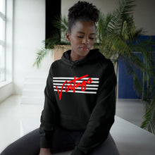 Load image into Gallery viewer, VINTAGE STARS AND STRIPES HOODIE WHITE AND RED