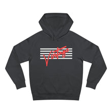 Load image into Gallery viewer, VINTAGE STARS AND STRIPES UNISEX HOODIES (WHITE AND ROSE RED)