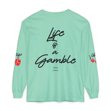 Load image into Gallery viewer, VINTAGE LIFE IS A GAMBLE (UNISEX) BLACK INK