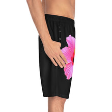Load image into Gallery viewer, VINTAGE (WELCOME TO BOTANY 101 PINK FLOWER) ON BLACK SHORTS