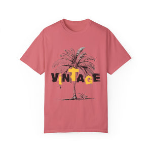 VINTAGE PALM TREE BLACK AND YELLOW