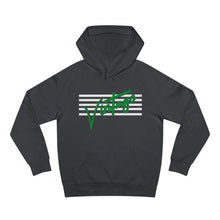 Load image into Gallery viewer, VINTAGE STARS AND STRIPES WHITE AND GREEN HOODIE (UNISEX)