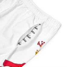 Load image into Gallery viewer, VINTAGE (WELCOME TO BOTANY 101 RED FLOWER) ON WHITE SHORTS