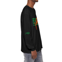 Load image into Gallery viewer, VINTAGE STARS AND STRIPES LONG SLEEVE (UNISEX) GREEN AND ORANGE INK