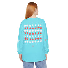 Load image into Gallery viewer, VINTAGE STARS AND STRIPES LONG SLEEVE (UNISEX) INFERRED AND WHITE INK