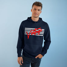Load image into Gallery viewer, VINTAGE STARS AND STRIPES HOODIE WHITE AND RED