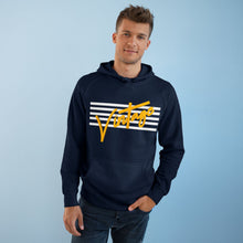 Load image into Gallery viewer, VINTAGE STARS AND STRIPES UNISEX HOODIE (WHITE AND GOLD)
