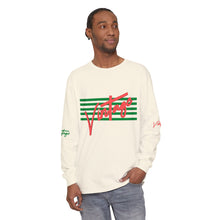 Load image into Gallery viewer, VINTAGE STARS AND STRIPES LONG SLEEVE (UNISEX) WATERMELON INK