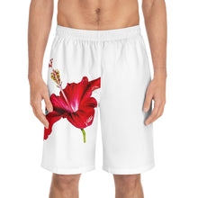 Load image into Gallery viewer, VINTAGE (WELCOME TO BOTANY 101 RED FLOWER) ON WHITE SHORTS