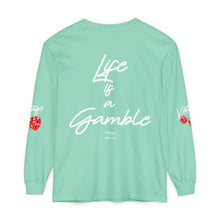 Load image into Gallery viewer, VINTAGE LIFE IS A GAMBLE (UNISEX) WHITE INK