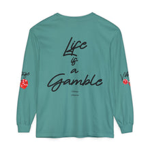Load image into Gallery viewer, VINTAGE LIFE IS A GAMBLE (UNISEX) BLACK INK