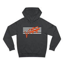 Load image into Gallery viewer, VINTAGE STARS AND STRIPES HOODIE (UNISEX) WHITE AND ORANGE
