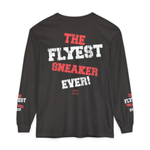 Load image into Gallery viewer, VINTAGE THE FLYEST (UNISEX) LONG SLEEVE TEE WHITE AND INFERED