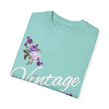 Load image into Gallery viewer, VINTAGE SPRING PUPLE ROSES (WHIITE)