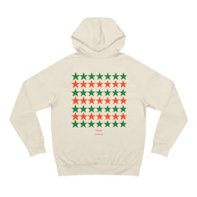 Load image into Gallery viewer, VINTAGE STARS AND STRIPES ORANGE AND LIME UNISEX HOODIE