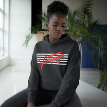 Load image into Gallery viewer, VINTAGE STARS AND STRIPES UNISEX HOODIES (WHITE AND ROSE RED)