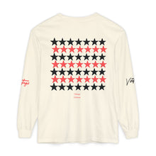 Load image into Gallery viewer, VINTAGE STARS AND STRIPES LONG SLEEVE (UNISEX) INFERRED AND BLACK INK
