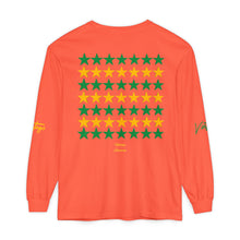 Load image into Gallery viewer, VINTAGE STARS AND STRIPES LONG SLEEVE (UNISEX) GREEN AND GOLD INK